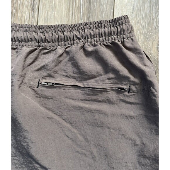 Reebok Athletic Cargo Brown Shorts 100% Nylon Drawstring Mens Size Large - Picture 7 of 10